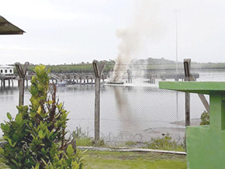 Blaze in RMN interceptor boat injures 5
